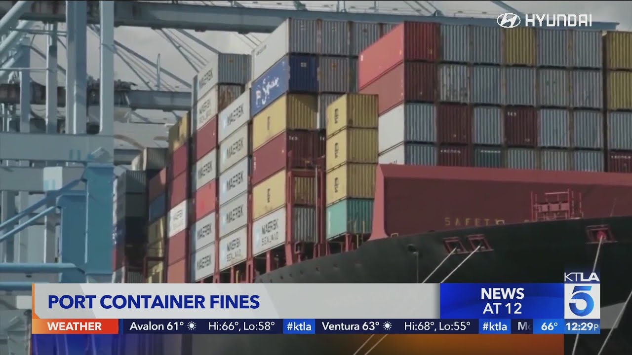 Ports of L.A., Long Beach to fine shipping companies over container backlog
