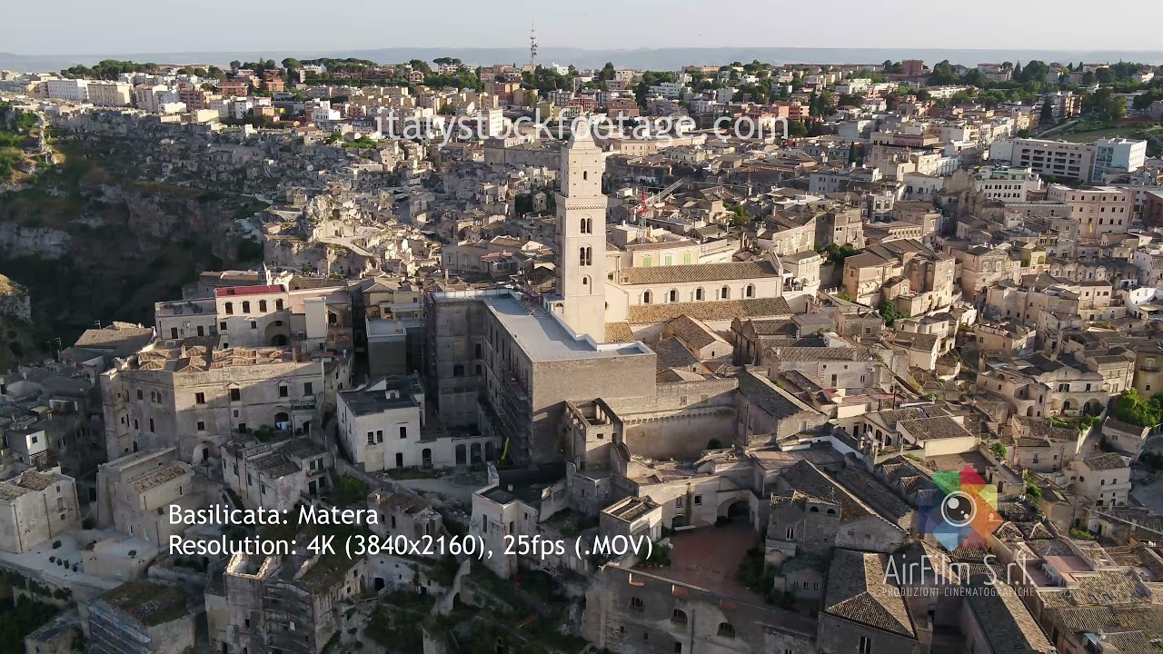 Basilicata: Matera dall'alto 4K