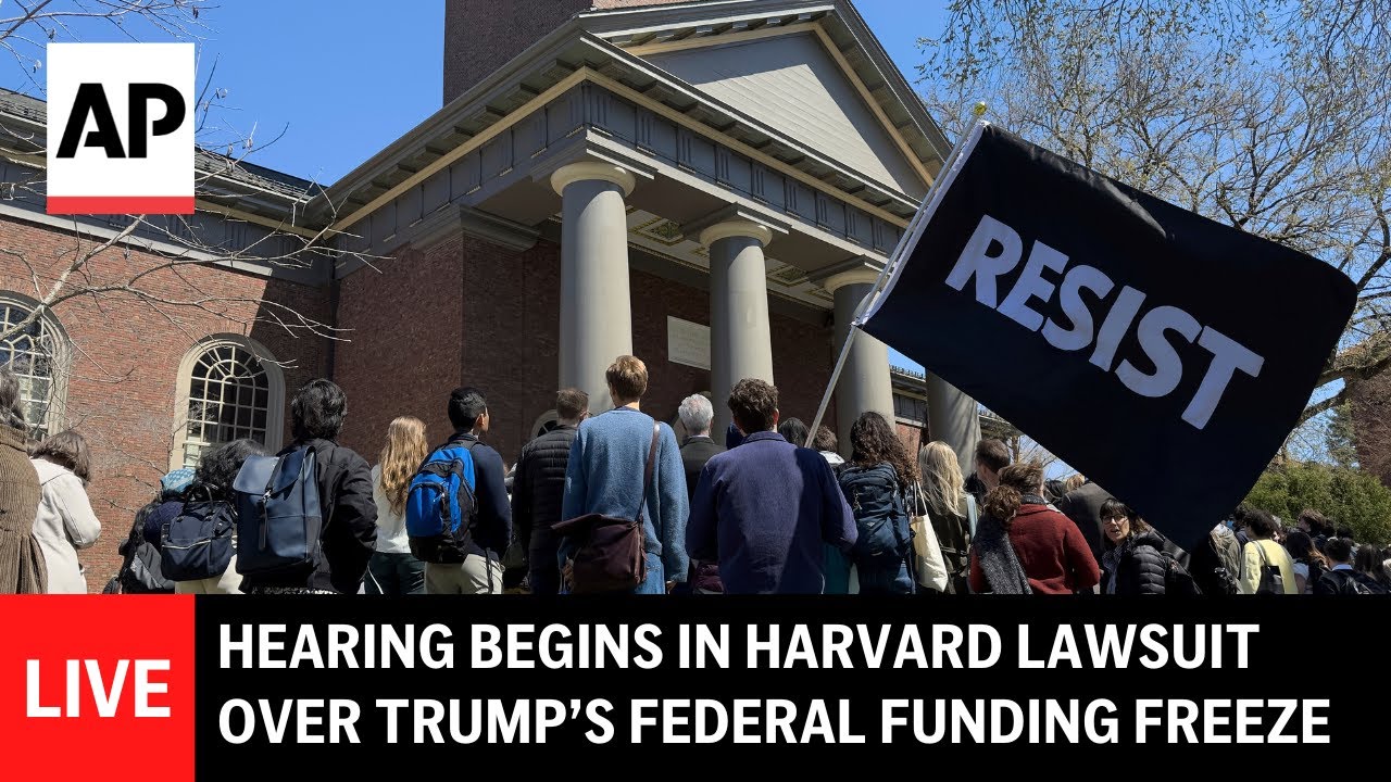 LIVE: Outside court as hearing begins in Harvard lawsuit over Trump’s federal funding freeze
