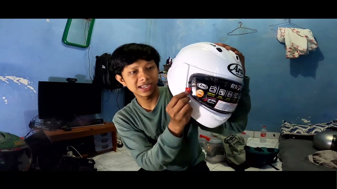 Helm Arai RX7X White Glass size XS 54cm | Unboxing dan Testimoni Helm Fullface Paling Nyaman
