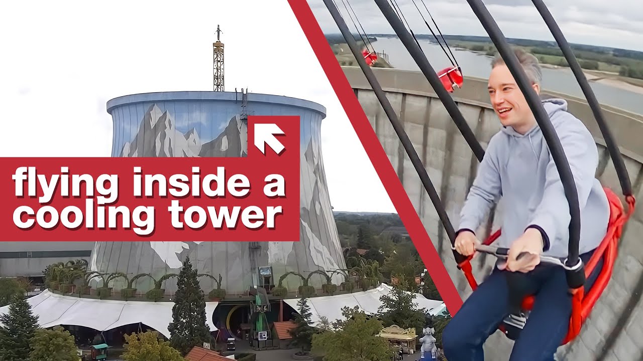 The theme park inside an old nuclear power plant