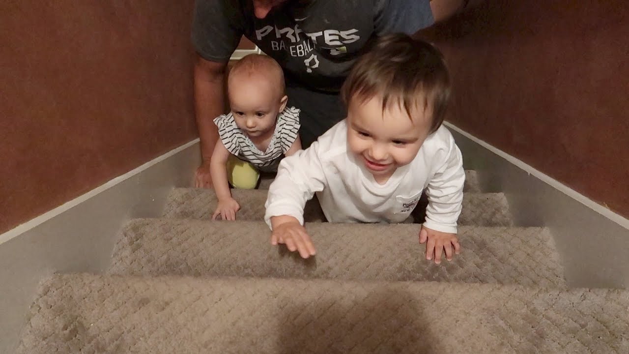 Twins Race Upstairs! | Twins Play Together