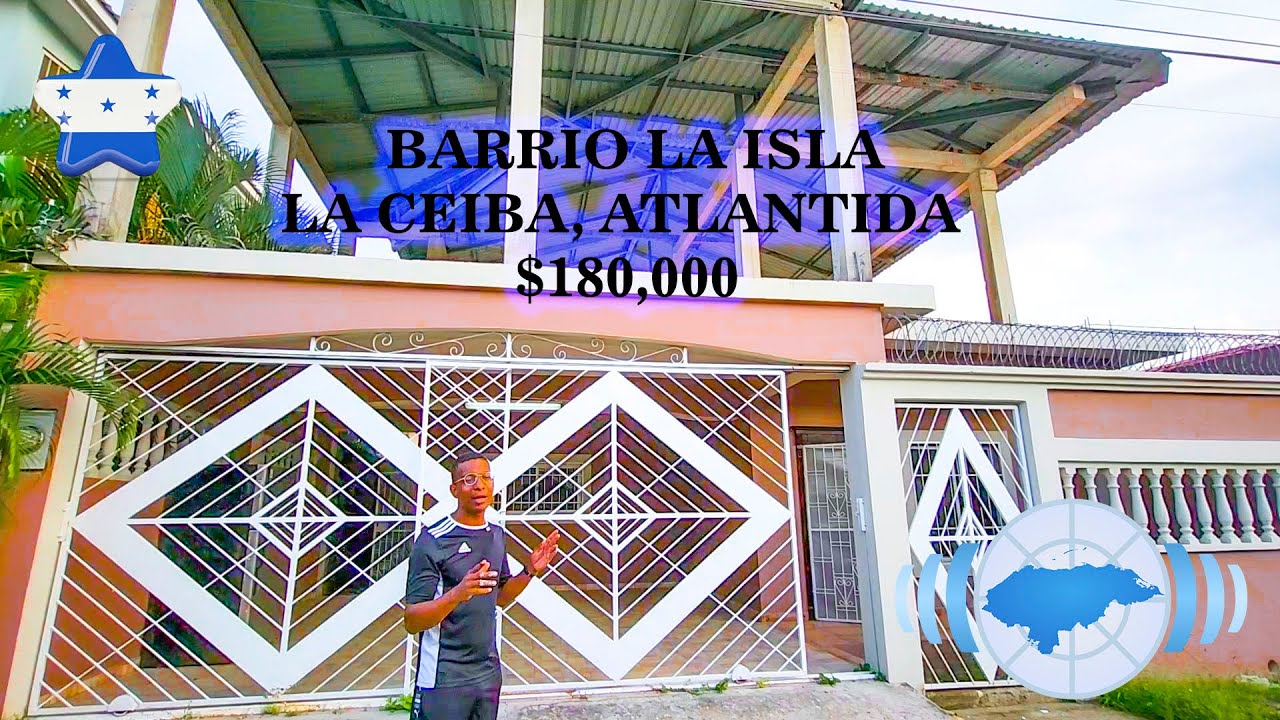 Casa de Terraza en Circuito Cerrado.  $180,000.   BARRIO LA ISLA - La Ceiba, Atlantida.