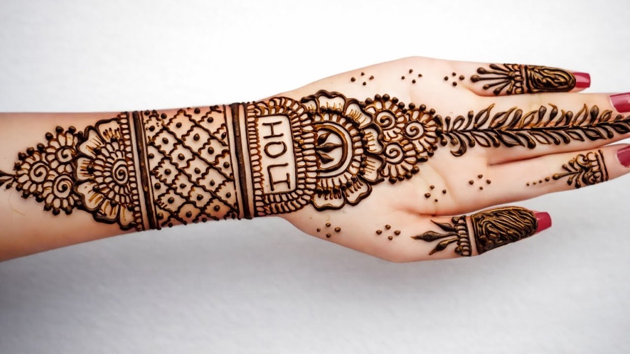 Holi Mehandi Design #mehndi ##viral #hennadesign 
