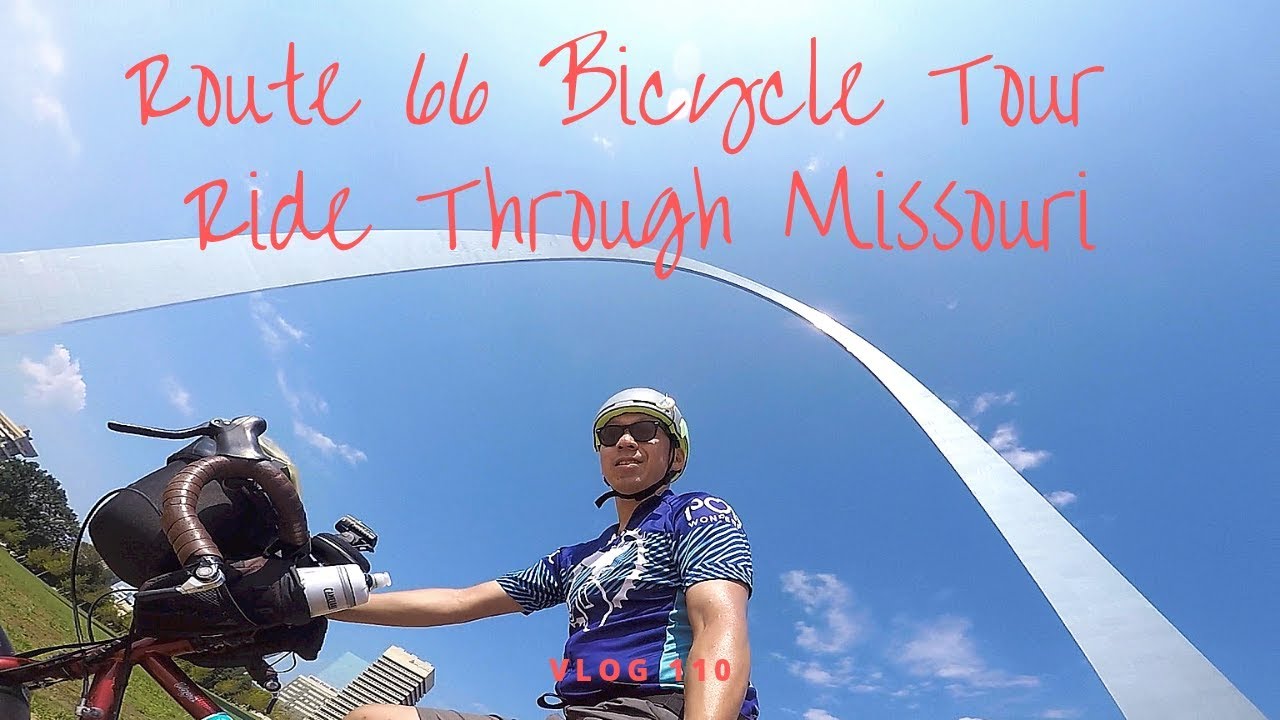 Vlog 110: Route 66 Bicycle Tour - Ride Through Missouri