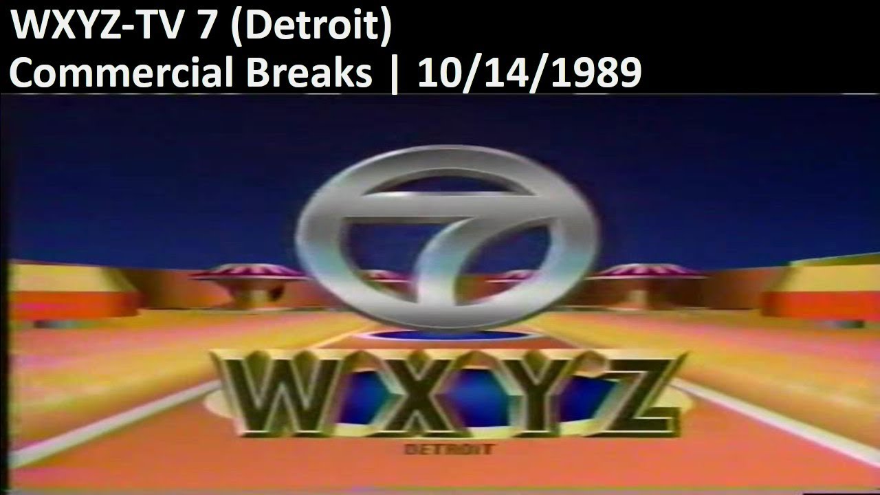 WXYZ-TV 7 (ABC) Commercial Breaks | 10/14/1989
