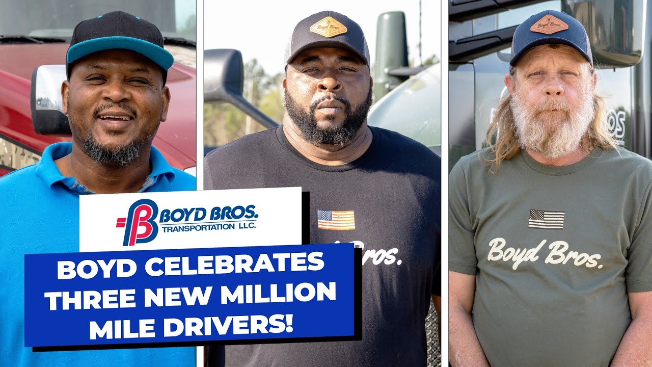 Boyd Bros. Celebrates Three New Million Mile Drivers!!
