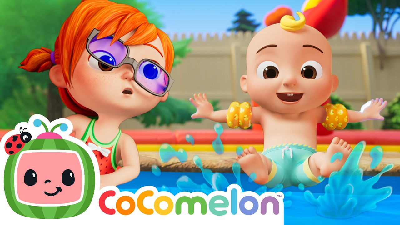 Pool Day with JJ! | 🥽 Swim and Splash Song | CoComelon Nursery Rhymes and Kids Songs