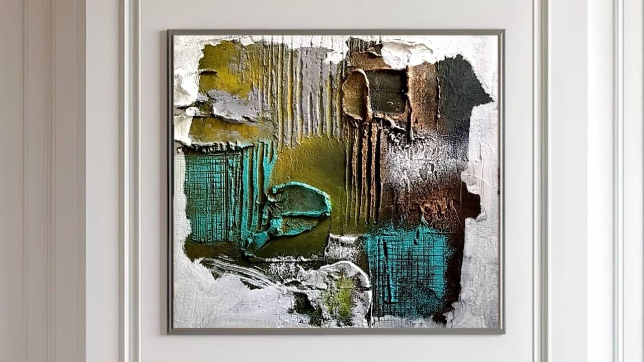 Mastering TEXTURED ABSTRACT Art / Mesmerizing ACRYLIC Painting On Canvas / Step By Step