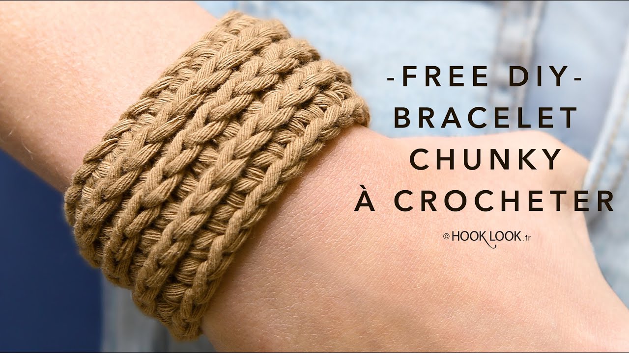 Bracelet chaînette au crochet @Phildar