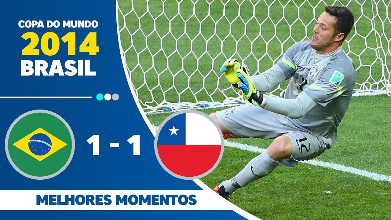 Brasil 1 x 1 Chile P&ecirc;naltis 3 2 Copa do Mundo Brasil 2014 BAND FULLHD 1080p