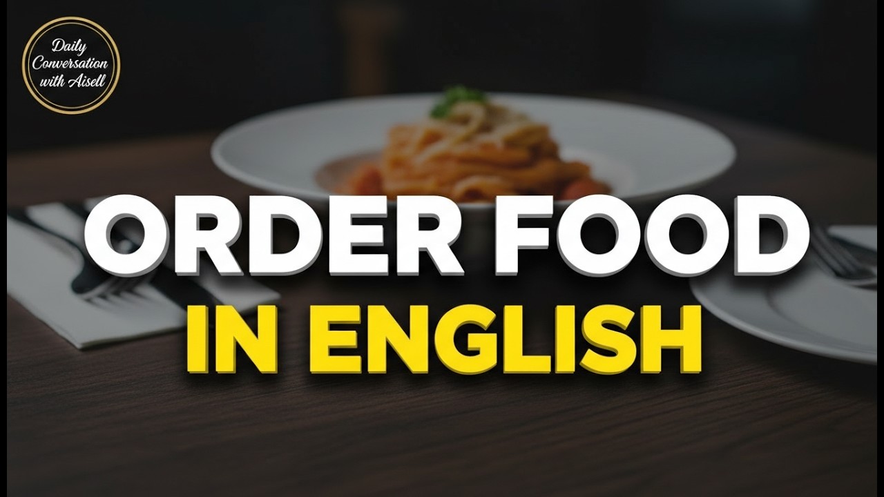 Learn English at the Restaurant 🍔 Easy Conversation for Beginners  Speak English With Aisell