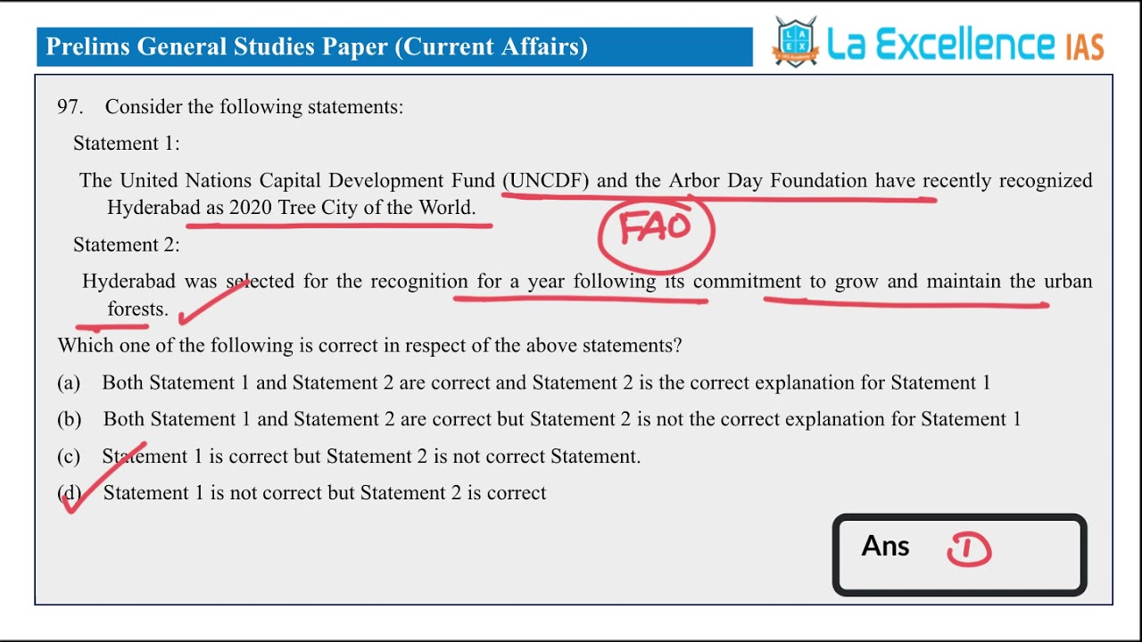 UPSC Prelims - 2021 Current Affairs Questions Explanation || La Excellence