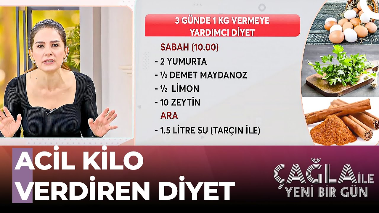 3 Günde 1 Kilo Vermek Mi İstiyorsunuz? - Çağla İle Yeni Bir Gün 1184. Bölüm