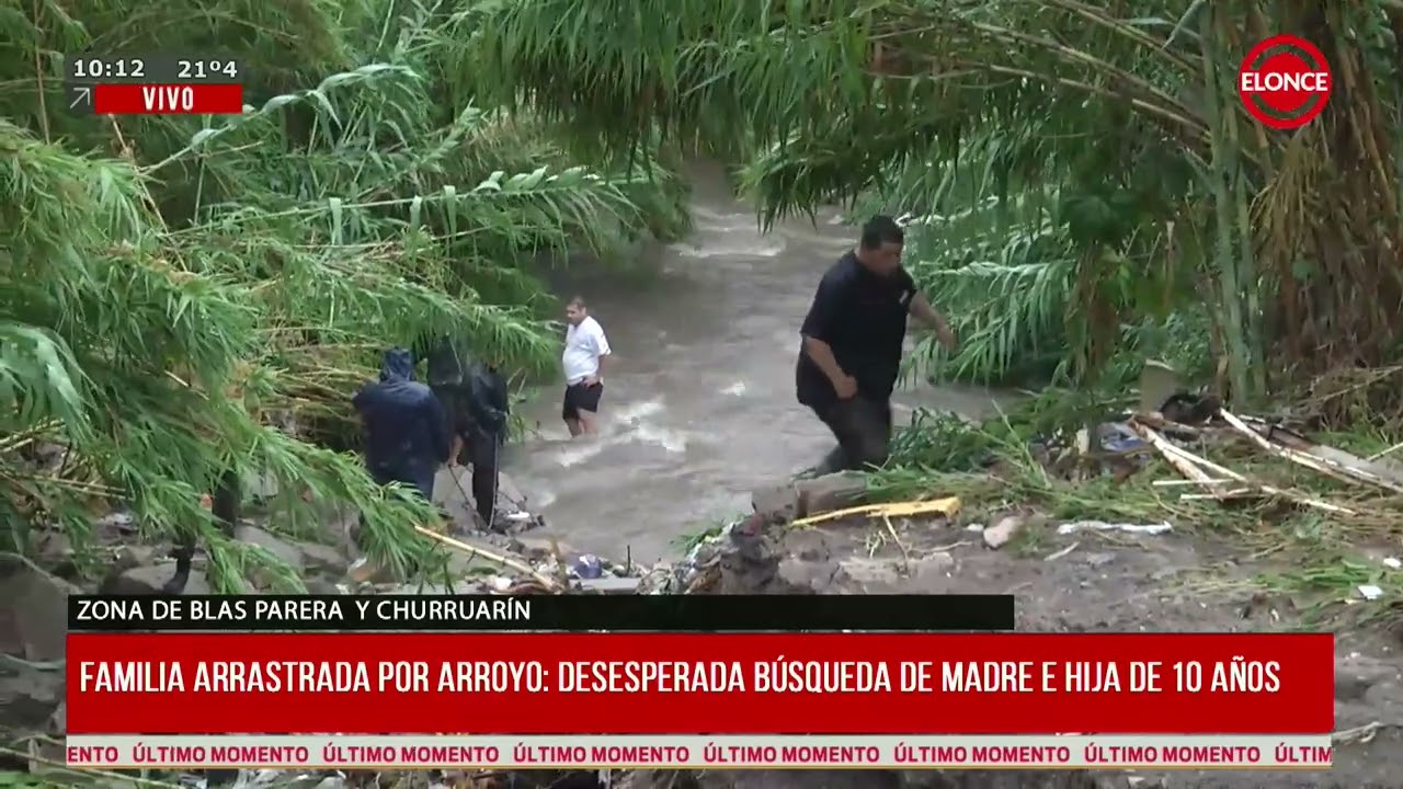 Sigue la búsqueda de madre e hija caídas en el arroyo durante el temporal - 19/02/26