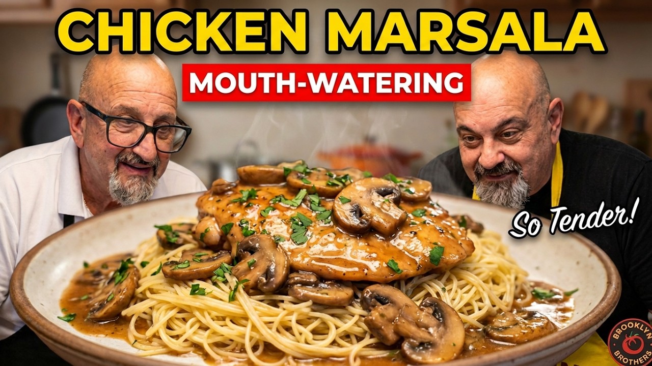 Классическая курица марсала: нежный, сытный ужин, который готов за 30 минут