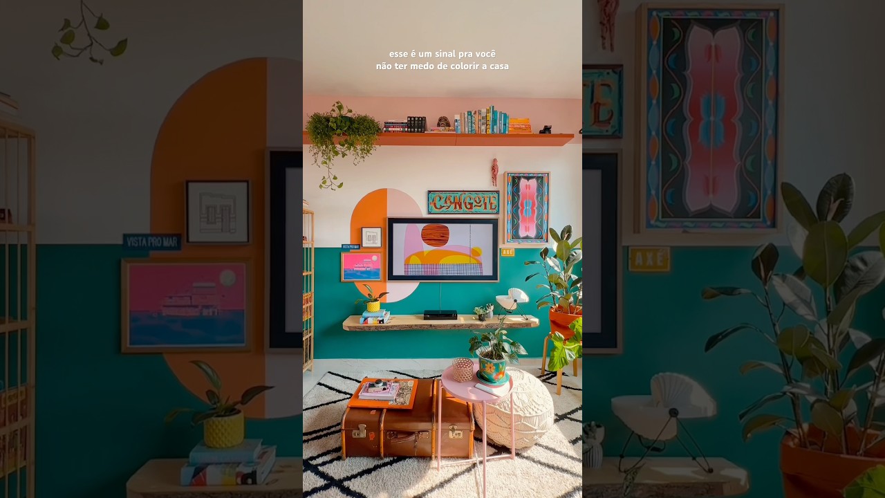 Inspira&ccedil;&atilde;o de casa muito colorida 🥰💖 #decoracaodiy #casa