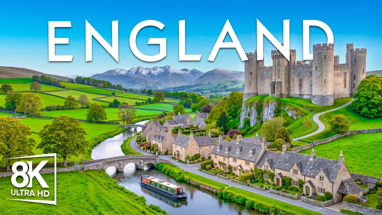 England 8K UHD | London Landmarks, Cotswolds Villages & Countryside Beauty