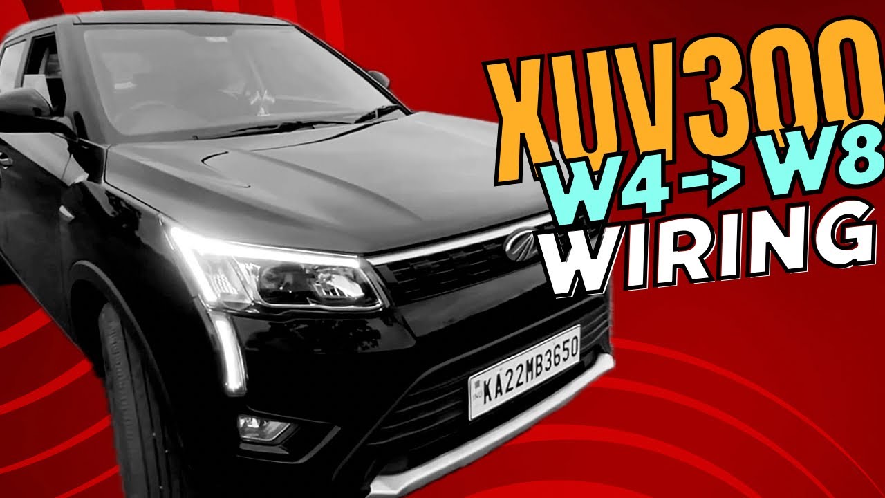 XUV300 W4 W6 HEADLIGHT UPGRADE TO W8 |  Headlamp Wiring Diagram | Projector Setup | DIY