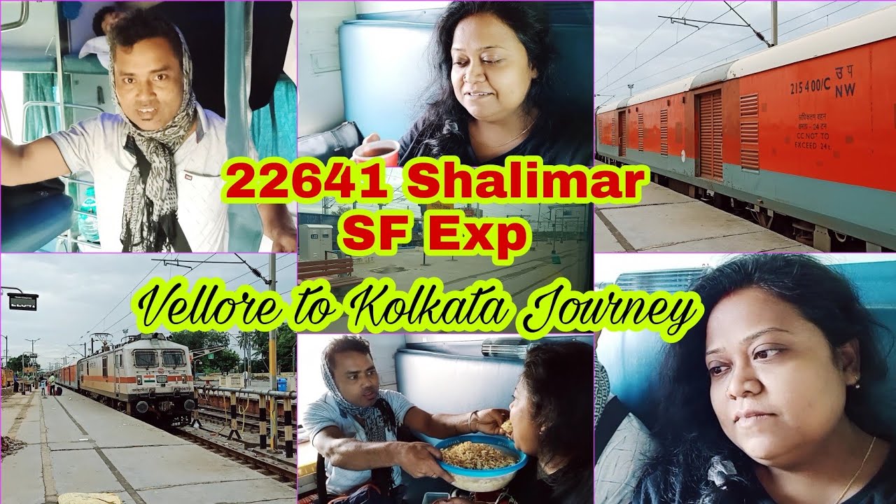 Katpadi to Howrah AC 3-Tier train journey ||22641 Shalimar SF Exp || 1st experience 😊🧿