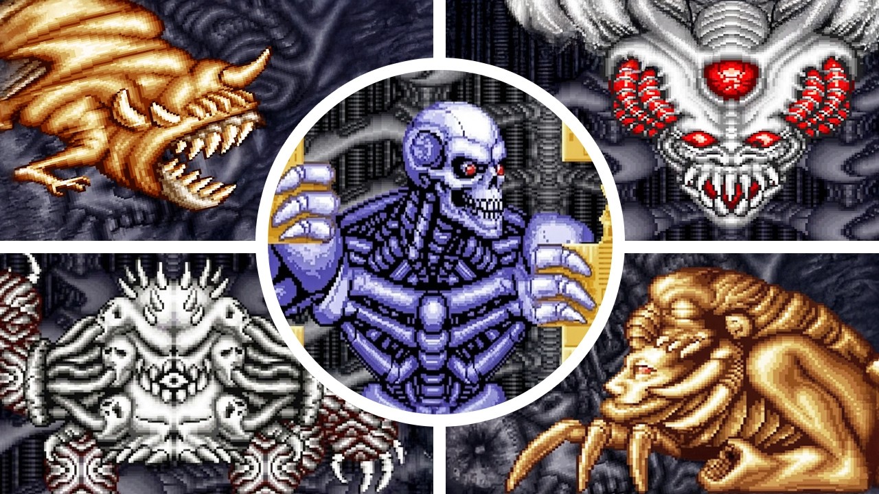 Contra III: The Alien Wars - All Bosses & Ending