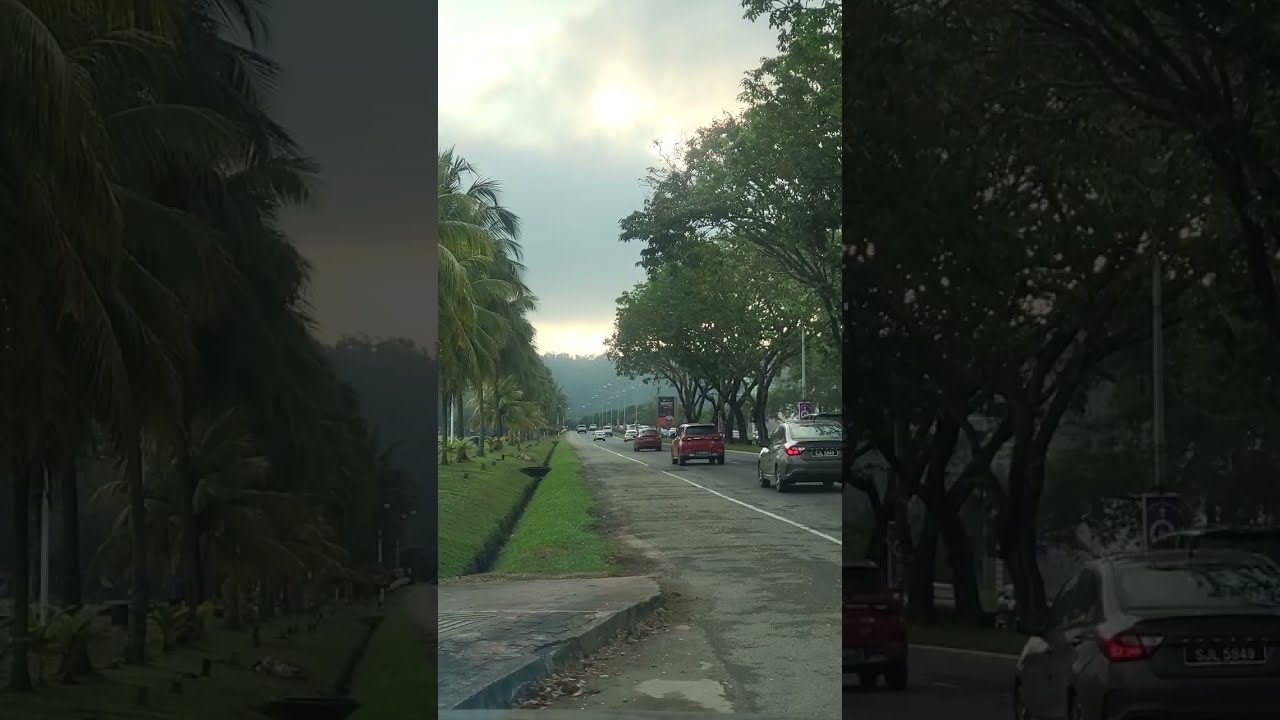 Beautiful Land Sabah | Tree-Lined Morning – Jalan Tun Fuad Stephens | 15 Min | Street Scapes Ep. 05