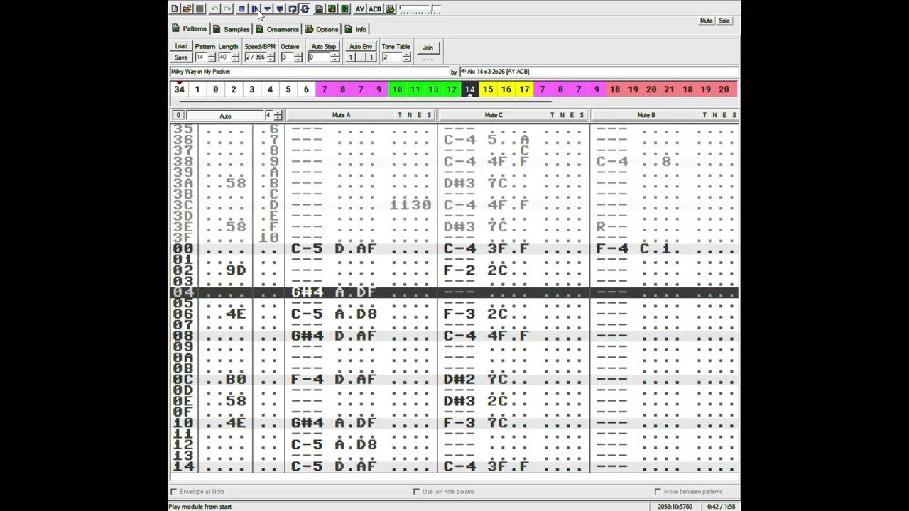 Milky Way in My Pocket (ZX Spectrum 128 music by Aki)