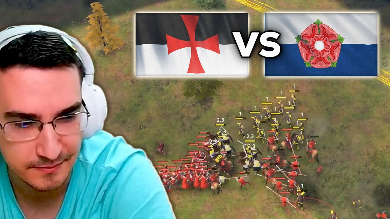 Knight Templars (Beasty) vs House of Lancaster (Loue) Pro 1v1 in AOE4