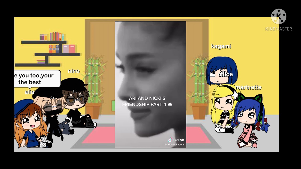 mlb react to marinette and alya future as ariana grande and Nicki Minaj ✨-gacha life/club