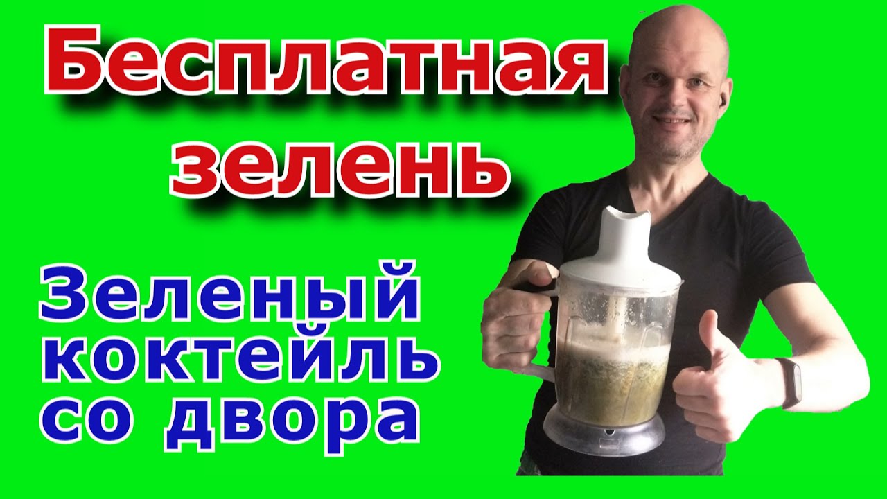 Дикоросы со двора. Бесплатная зелень. Зеленый коктейль одуванчик крапива. Вегетарианский коктейль.