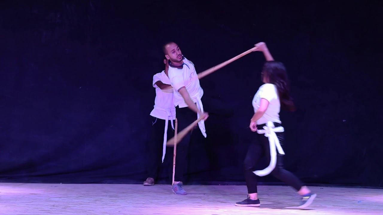 عرض تحطيب لفريق أطفال جمعية الصعيد بأسيوط