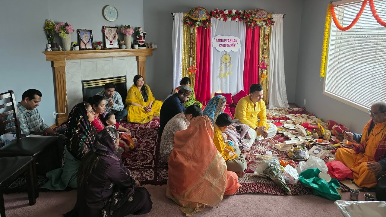 अन्नप्राशन( annaprashana ceremony) in Canada  