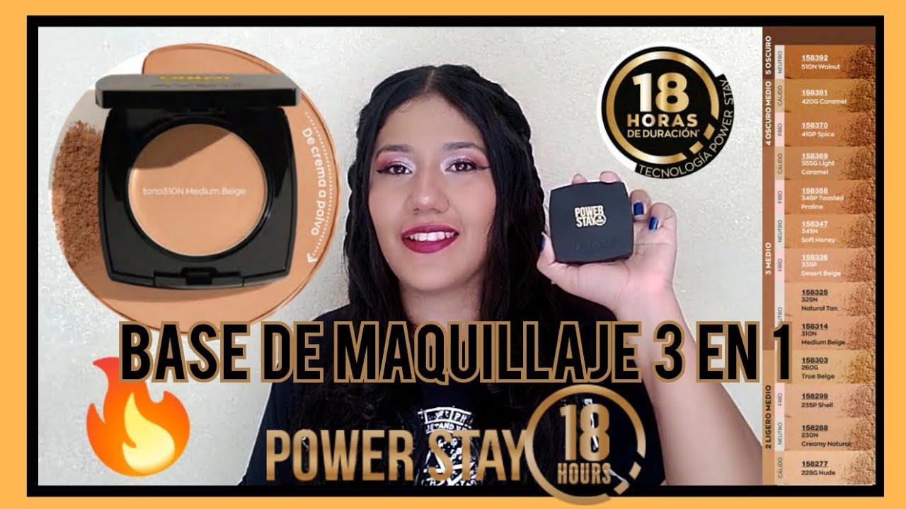 Base de Maquillaje 3 en 1 Power Stay 🔥 A prueba todo el día 🔥