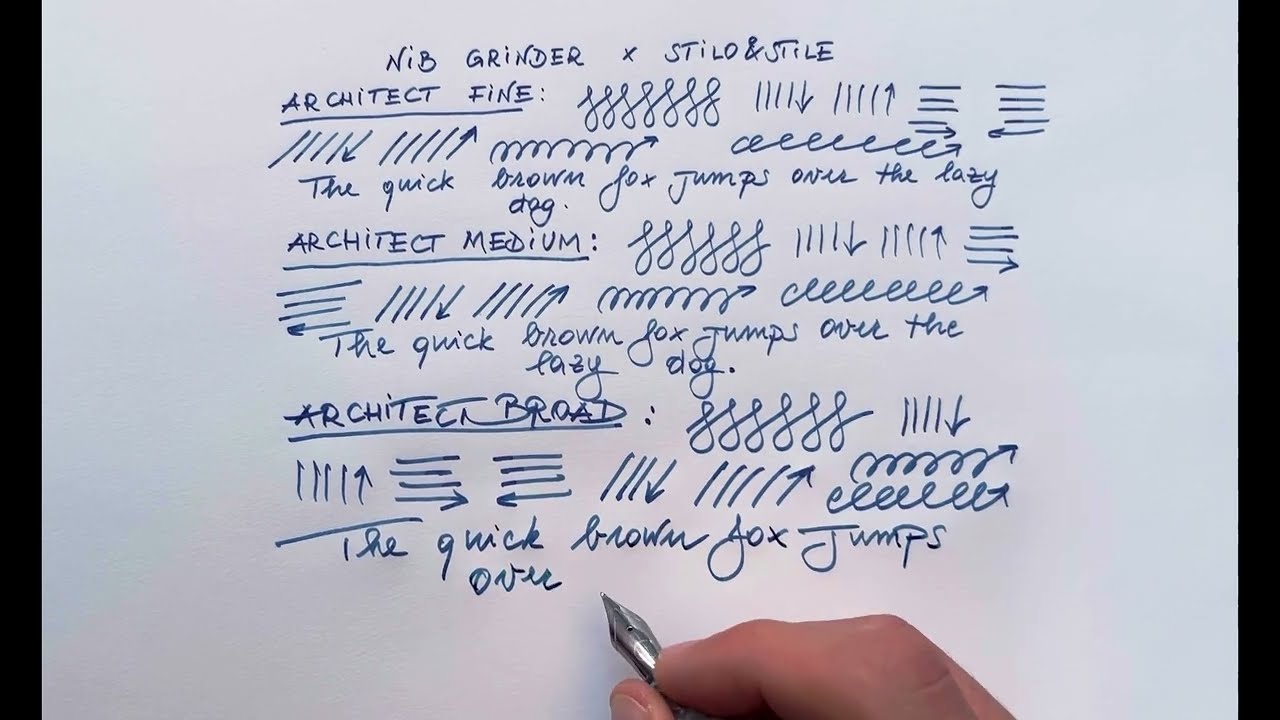 Nib Grinder (Mark Bacas) x Stilo&Stile Architect | Grind Your Writing: the specialty nibs program