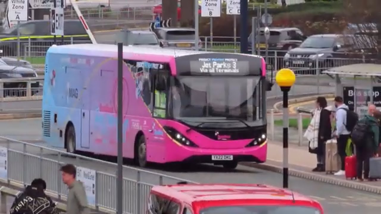 Terminal Velocity - Buses at Manchester Airport Terminal 1 - A Fleeting Visit -  Nov & Dec 2022