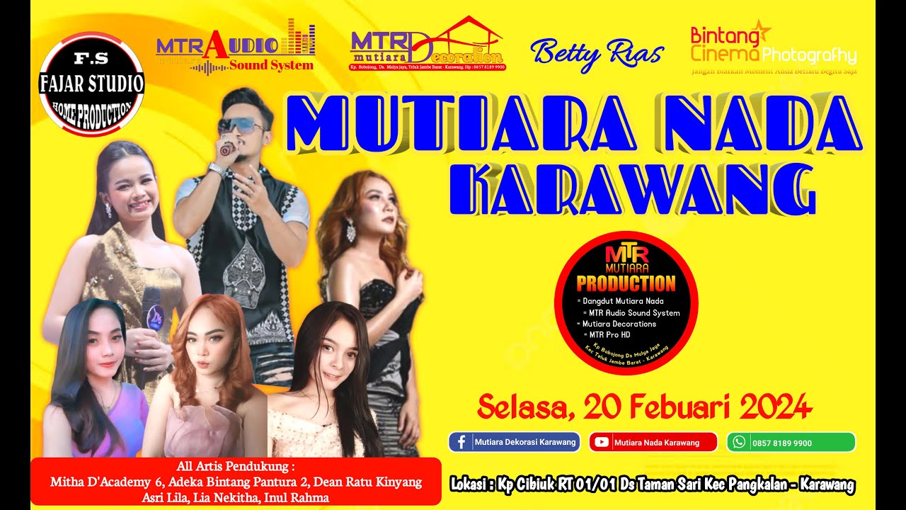LIVE PART 2 MUTIARA NADA KARAWANG 20 PEBRUARI 2024 KP.CIBIUK - TAMANSARI
