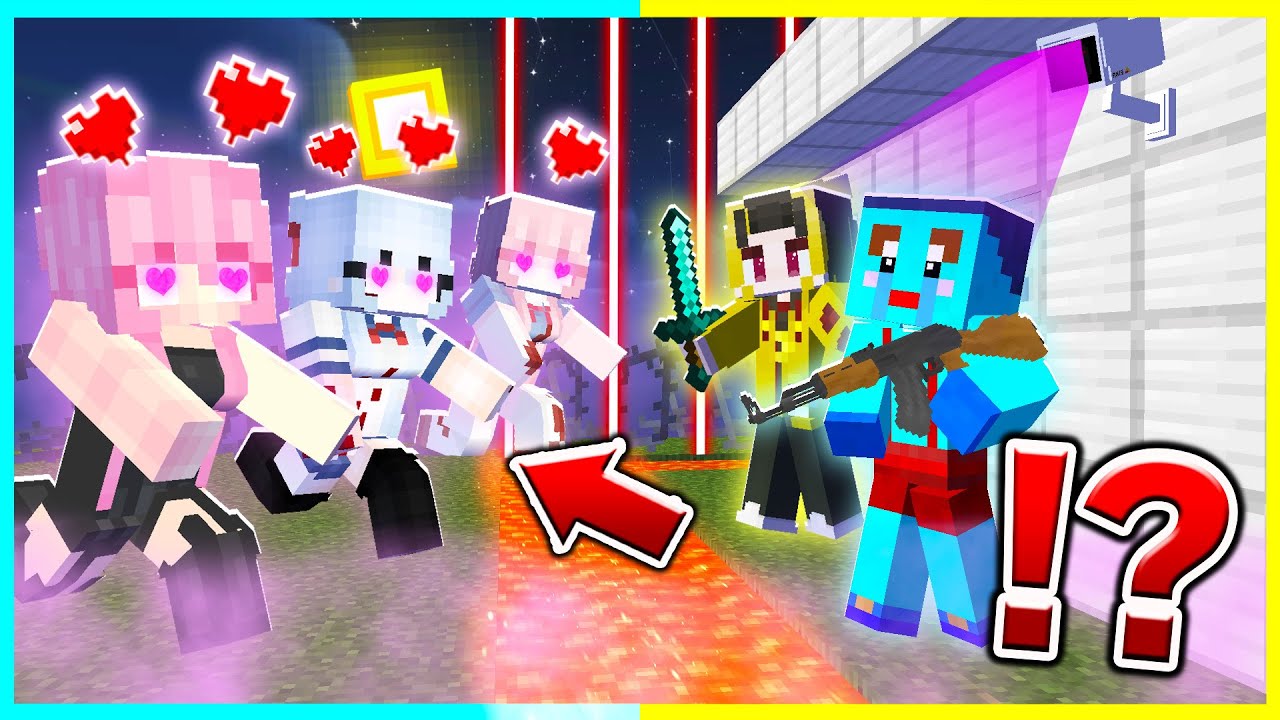 大量のヤンデレ女子 vs けなそゆ、けなたろうセキュリティ🔥【まいくら / マインクラフト】