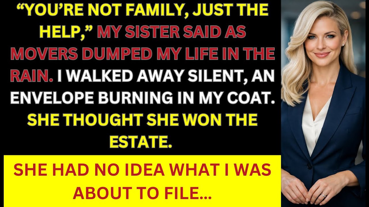 My Sister Pushed Me Out of Family Estate —She Didn't Know I Hold the Original Document of the Estate