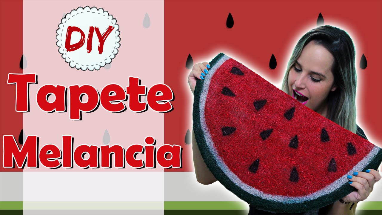 DIY: Tapete Melancia - Lindo e Divertido por Coisas de Jessika