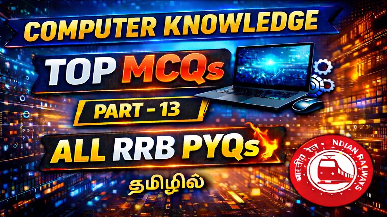 COMPUTER KNOWLEDGE Top MCQs | Part 13 | All RRB PYQs Covered 💻🔥