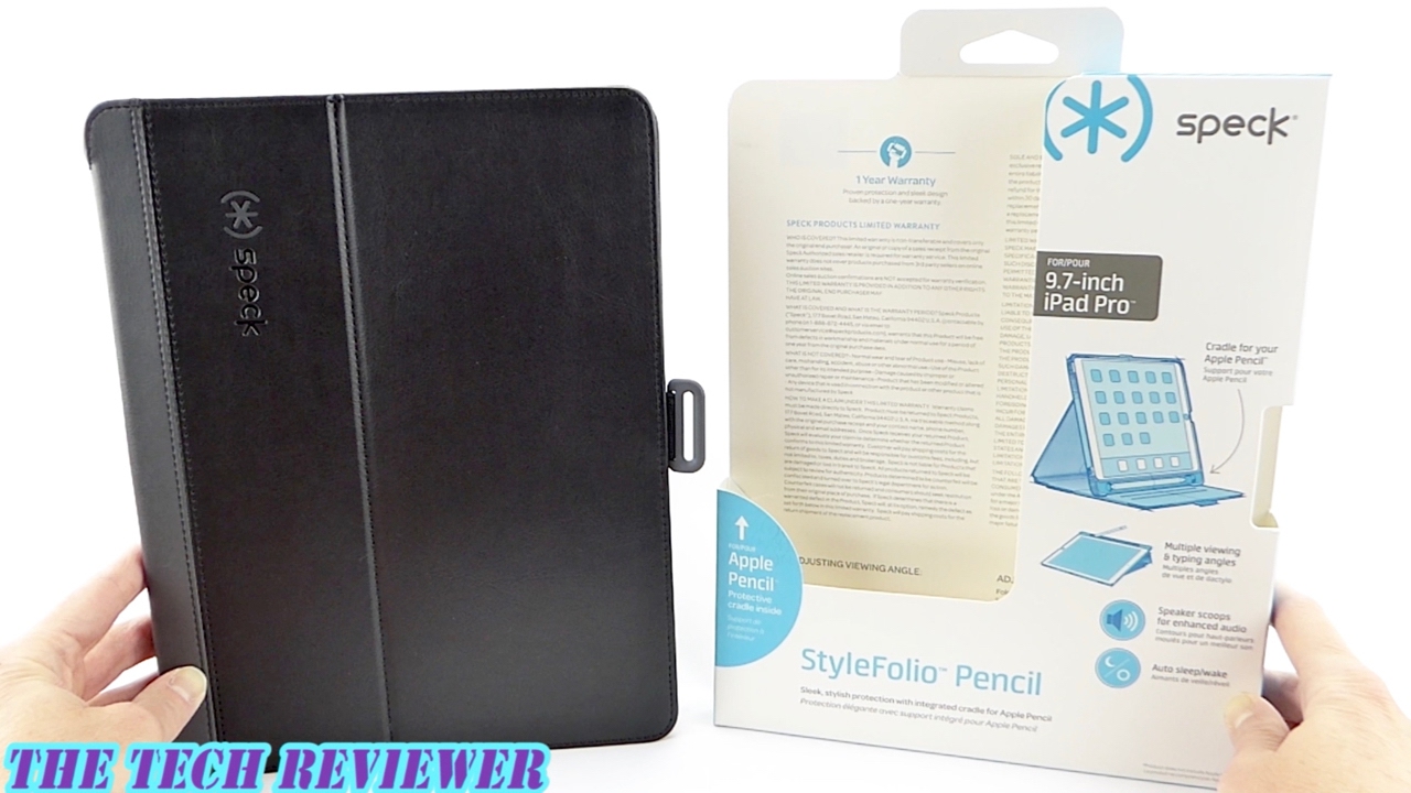 Speck StyleFolio Pencil: Solid Folio Case for iPad Pro 9.7 with Excellent Apple Pencil Support!