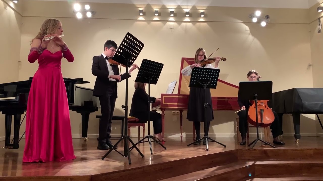 G. Pergolesi - flute concerto in G major, 2.movement - Adagio, Barokni ansambl Bersa