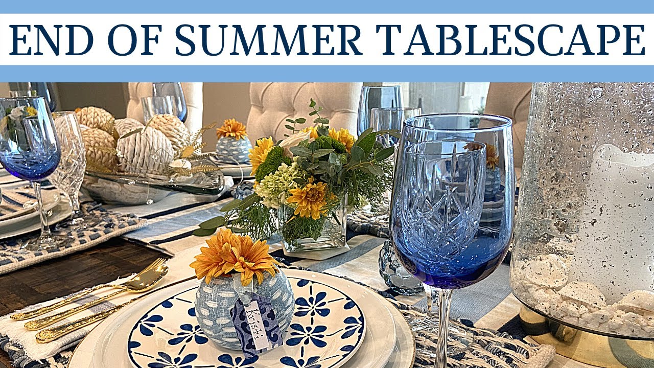 END OF SUMMER COASTAL TABLESCAPE | EASY DIY IDEAS FOR AN INVITING TABLE