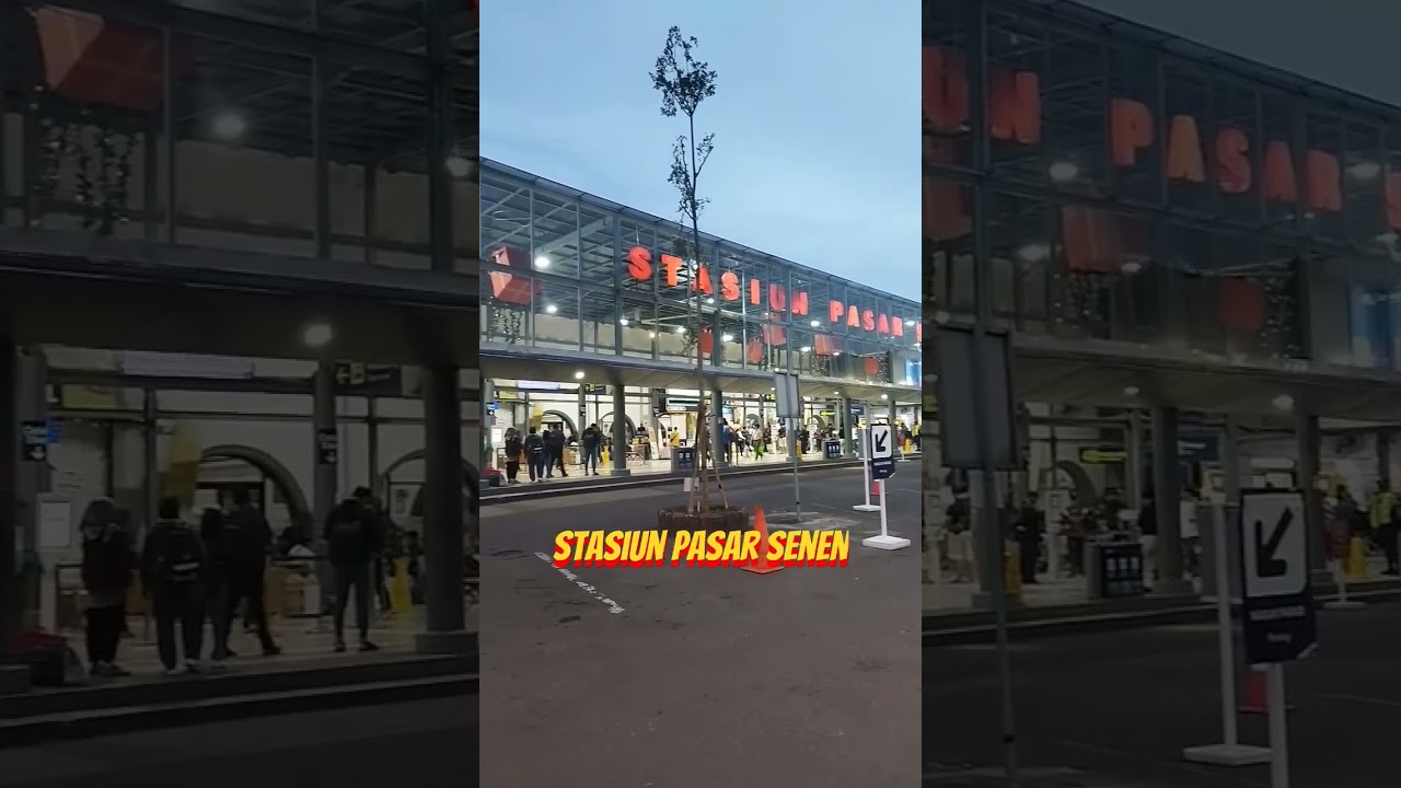 Stasiun Pasar Senen (PSE) pada Jumat, 12 Januari 2024 sekitar pukul 18.21 WIB. #pasarsenen #pse