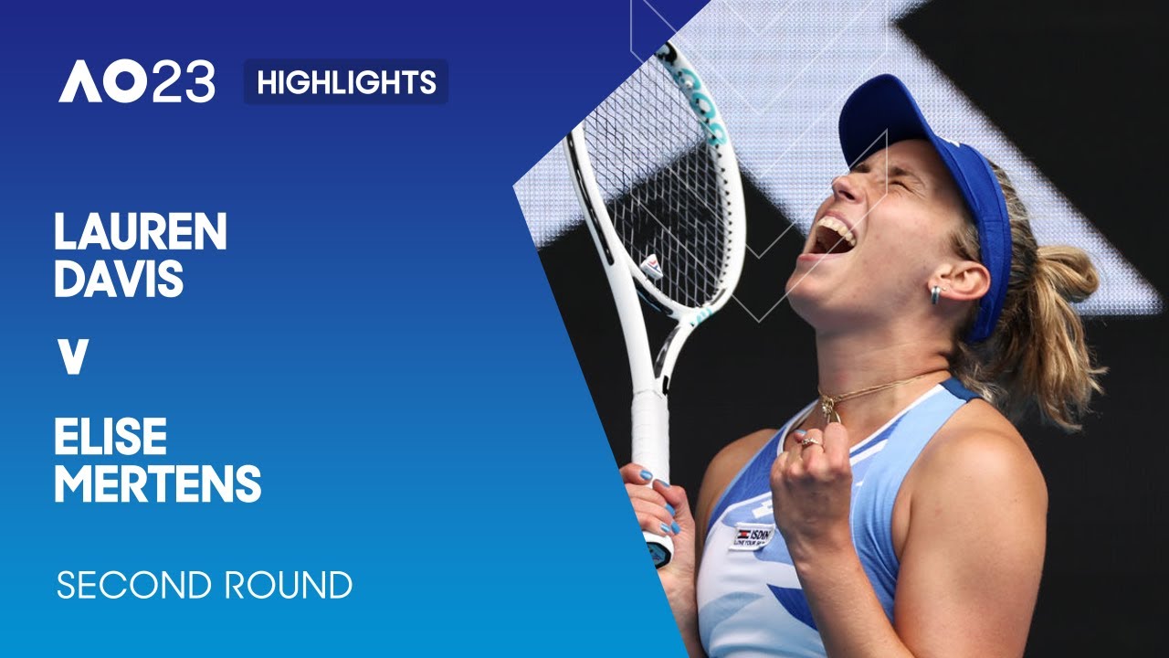 Lauren Davis v Elise Mertens Highlights | Australian Open 2023 Second Round