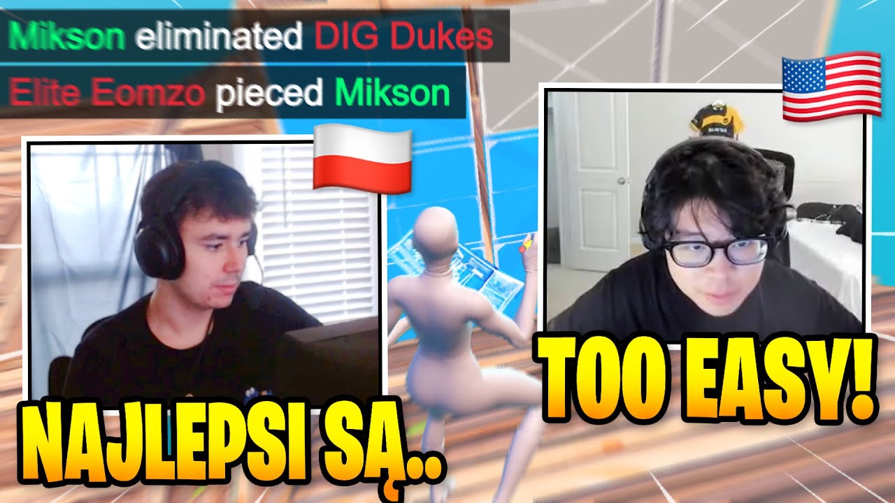 🔥 MIKSON GRA 1VS1 CREATIVE Z PROSAMI Z AMERYKI... DUKEZ DIEGO EOMZO ~ KULARZ SZOTY