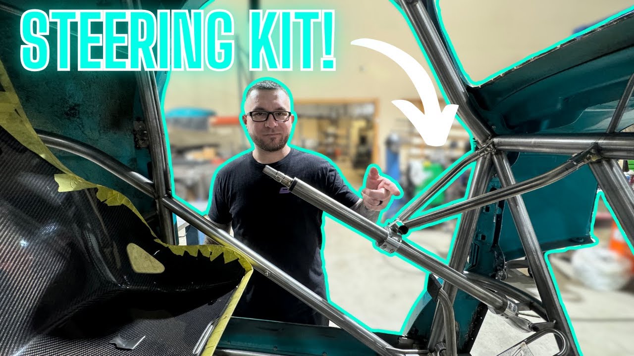FIRST EVER adjustable steering column for a RACE CAR!