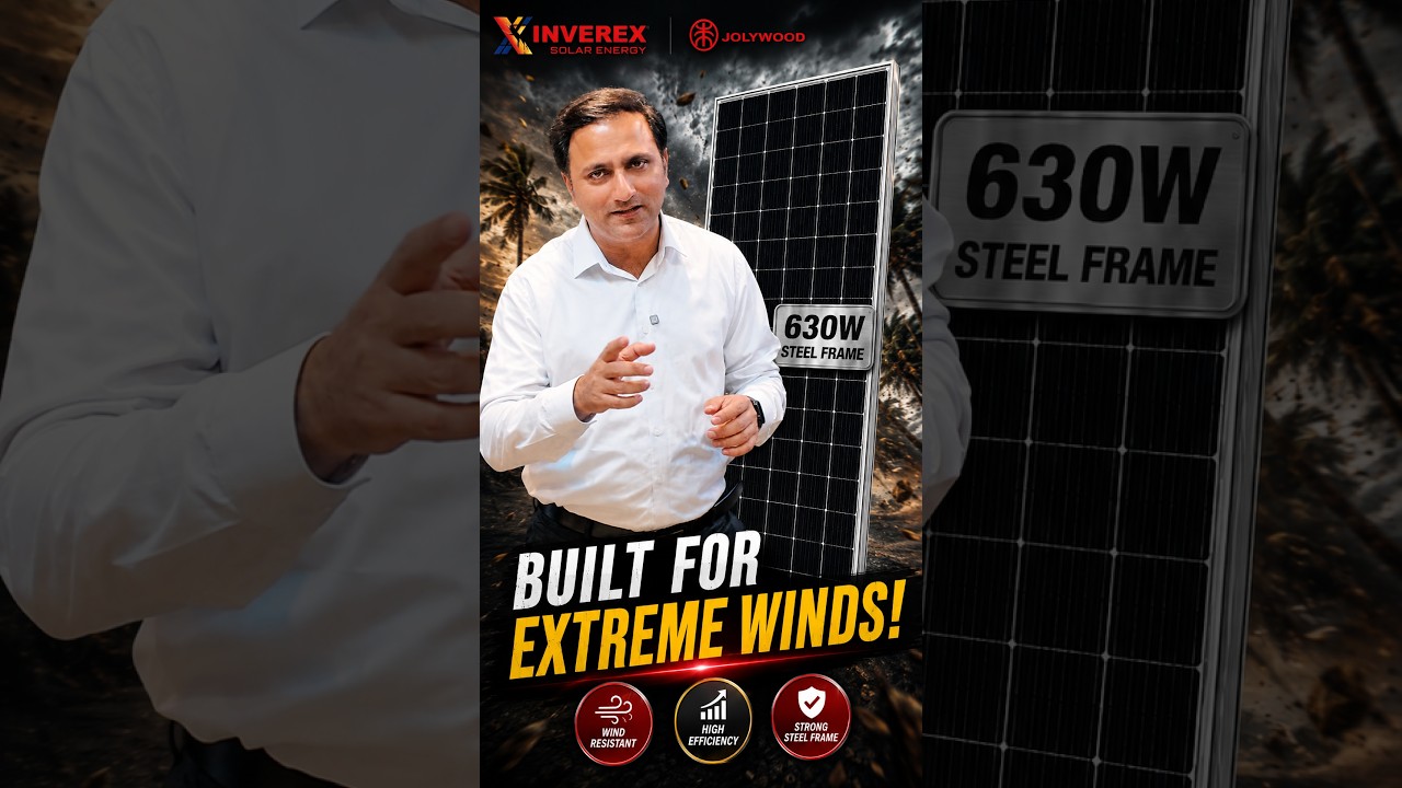 Built for Extreme Winds! Inverex Jolywood 630W | High Efficiency & Great Value