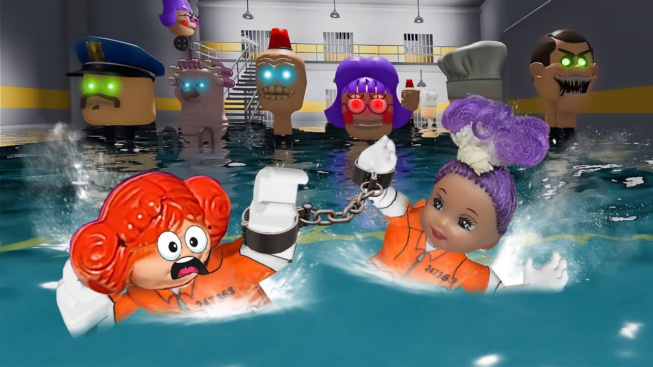 الهروب من سجن الطفل المرعب الشرير في لعبة roblox !!