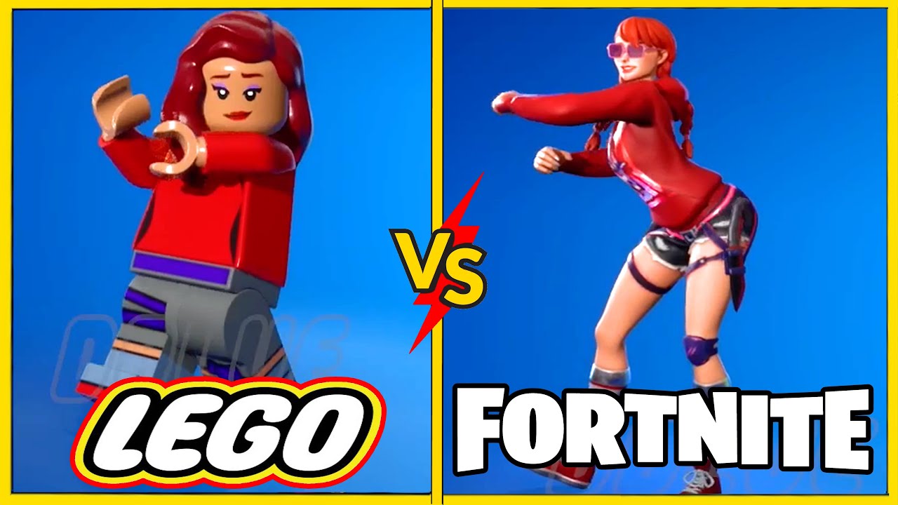 LEGO Skin VS Default Skin! Summer Fable with All Emotes and Dances Ever Made!!